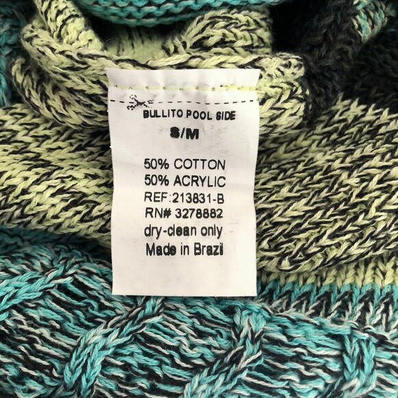 Goddis "Bullito Poolside" Fringe Sweater Knit Cover Up Speckled Knit Size S/M - Picture 13 of 13